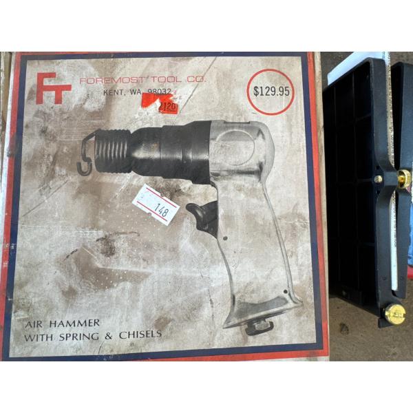  Foremost, toco air hammer with spring and chisel job mate laser leveller