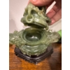 Image 4 :  traditional Chinese hand-carved jade or serpentine censer, often used as an incense burner or decor