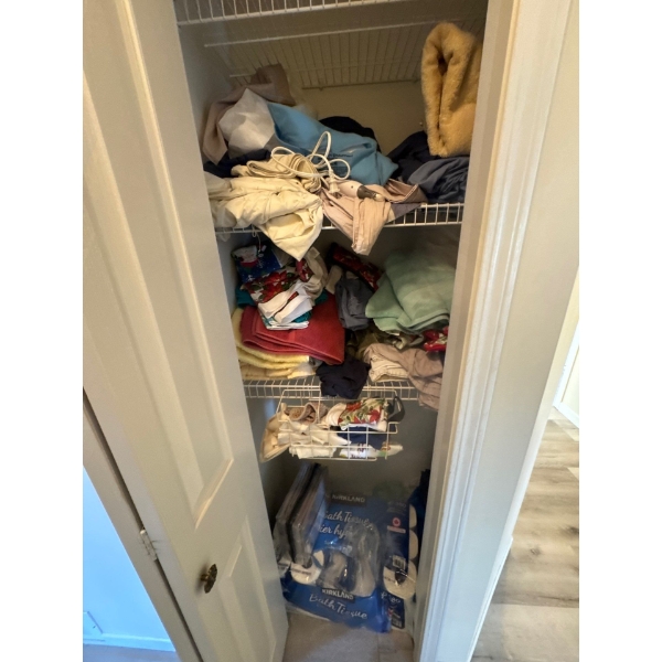 Linen closet, all contents included