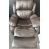 Image 4 : Dark Brown Leather Reclining Lounge Chair(s) BOGO Recliners (1 has Damage)