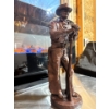 Image 1 : BRONZE  cowboy statue. Nineteen inches talL