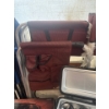 Image 9 : Camping items with a new in box propane fire pit, outland fire bowl, small cooler, vintage cooler, c