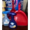 Image 2 : Brand New Kleenex & Sponge Towel Package w/ Febreeze Sprays & Dustpans