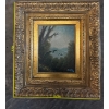 Image 4 :  Collectible framed oil painting depicting birds in a swampy landscape.
Artwork Style: The painting 