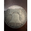 Image 1 : 1961-D Franklin Half Dollar minted in Denver. Composed of 90% silver with the obverse featuring Benj