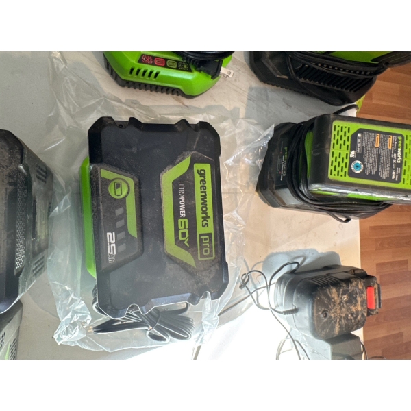 Greenworks Pro 60V UltraPower 2.5Ah Lithium-Ion Battery. 
Capacity: 2.5 Amp-hours. 
Voltage: 60 Volt