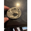 Image 2 :  belt buckle featuring a raised horse head design, horseshoe, and wheat motif. The piece has an oval