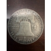 Image 3 : 1961-D Franklin Half Dollar minted in Denver. Composed of 90% silver with the obverse featuring Benj