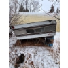 Image 1 : Vintage truck canopy. Barrels, good for bear baiting. Saw horses, all contents included.