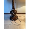 Image 2 : Porcelain table lamp featuring two handles, gold accents, and a classical painted pastoral scene. La