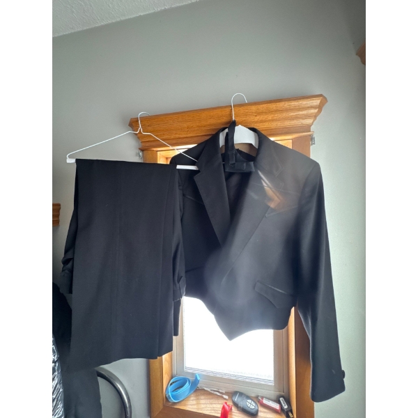 Western tuxedo, short waisted tuxedo.xl