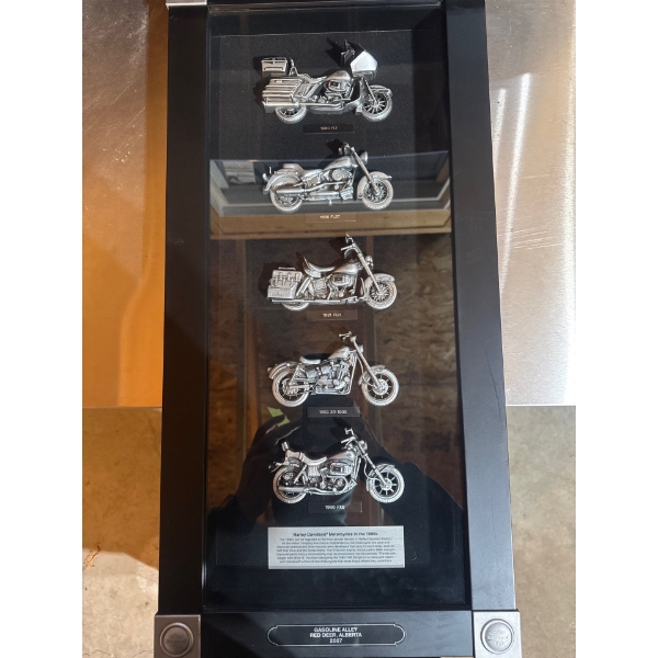 Framed Harley Davidson motorcycles COLLECTION 1980