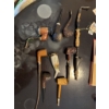 Image 1 : Nine tobacco pipes featuring various materials including wood, porcelain, and corn cob. Includes car