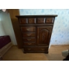 Image 2 :  Wooden dresser all contents included very nice 40 1/2 inches long by 17 1/2 inches by 53 1/4 tall d