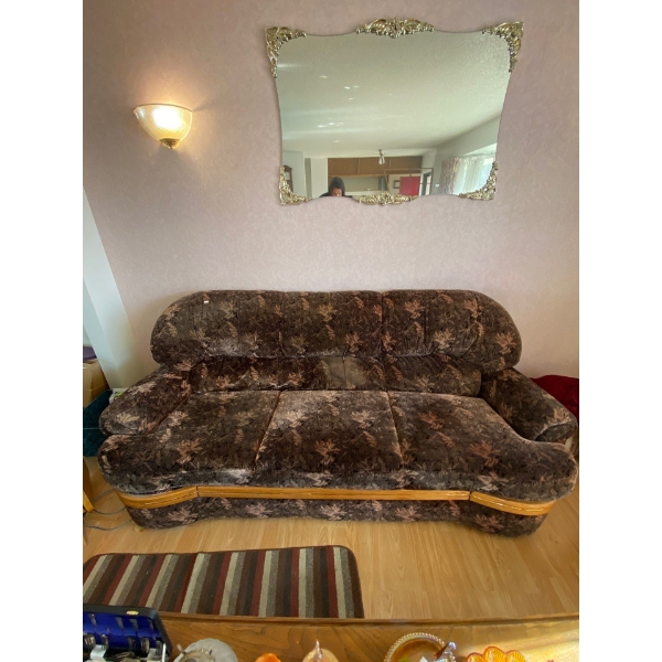  Very nice large living room sofa 87 inches long by by 3 feet tall by 40 inches deep