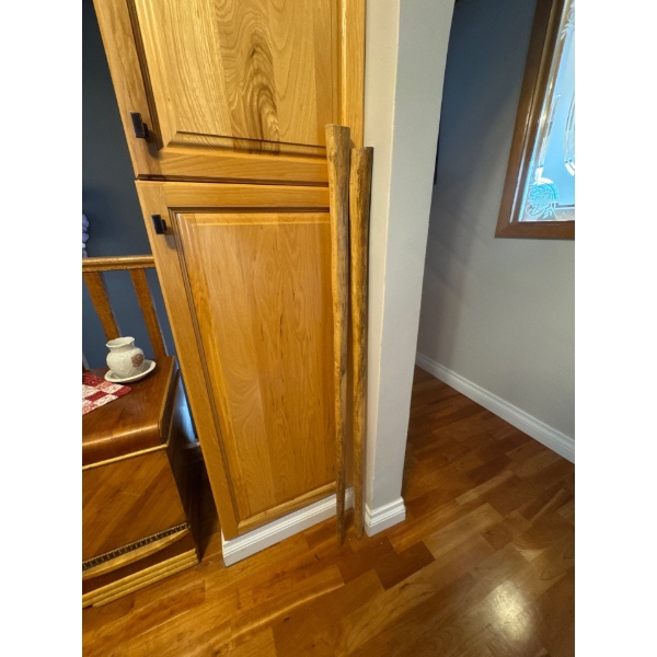 Cactus walking sticks made from cactus.