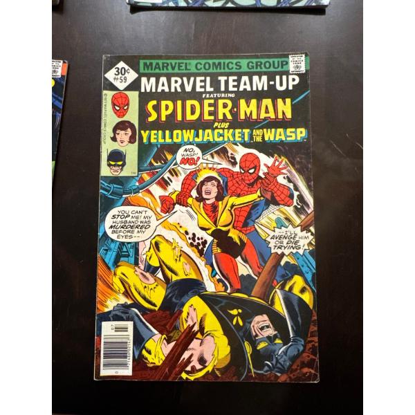  Marvel Team-Up #59, featuring Spider-Man, Yellowjacket, and The Wasp, published by Marvel Comics Gr