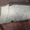 Image 22 : Ruger American bolt action rifle chambered in .243 Win, matte grey speckled synthetic stock, fluted 