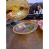 Image 3 : vintage, carnival, glass, devilled eggs, carnival glass, serving dish and vintage Indiana glass hen 