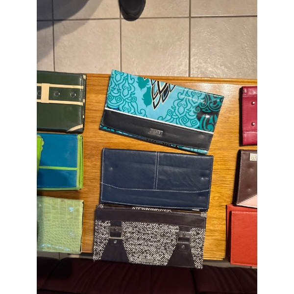 Miche interchangeable handbag shells designed to fit over a base bag. 