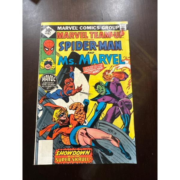  Marvel Team-Up #62, a vintage comic book published in October 1977. 
