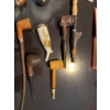Image 6 : Nine tobacco pipes featuring various materials including wood, porcelain, and corn cob. Includes car