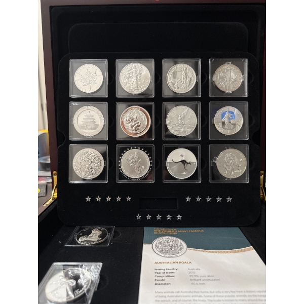 2013 Royal Canadian Mint Fabulous 15 silver coin set. The collection includes: 
15 silver coins feat