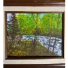 Image 2 :  original acrylic painting on canvas titled "Serenity," 