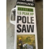 Image 5 : A Portland 6.5 Amp, 9.5 in Electric Pole Saw, features a telescoping fiberglass pole that extends fr