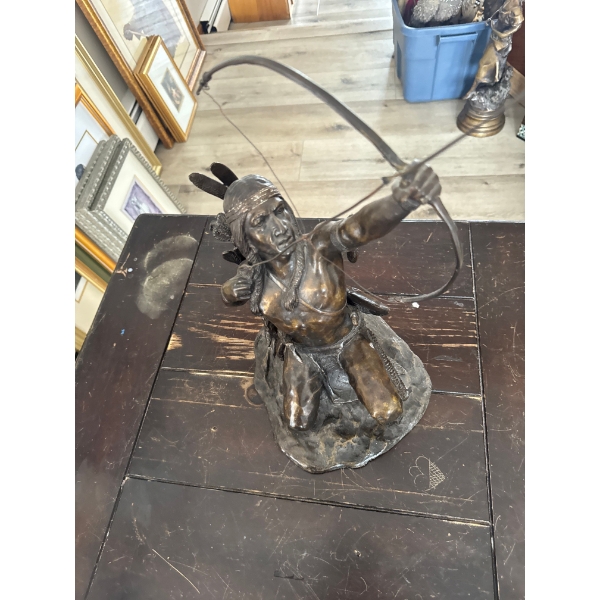 bronze sculpture titled "Starshooter," created by artist Lincoln Fox and often produced by the Fran