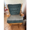 Image 1 : wooden glider rocking chair