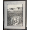 Image 1 :  framed artwork is a limited edition print titled "Packer's Paradise" by Canadian artist Bernie Brow