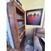 Image 2 : Very nice wood bookshelf/cabinet, it is 31in wide, 71in tall and 12in deep, in great condition