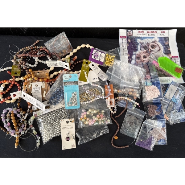 Assortment Of Beads For Craft Making & Jewelry Production