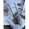Image 1 :  vintage or antique hand-push garden cultivator or tiller. 