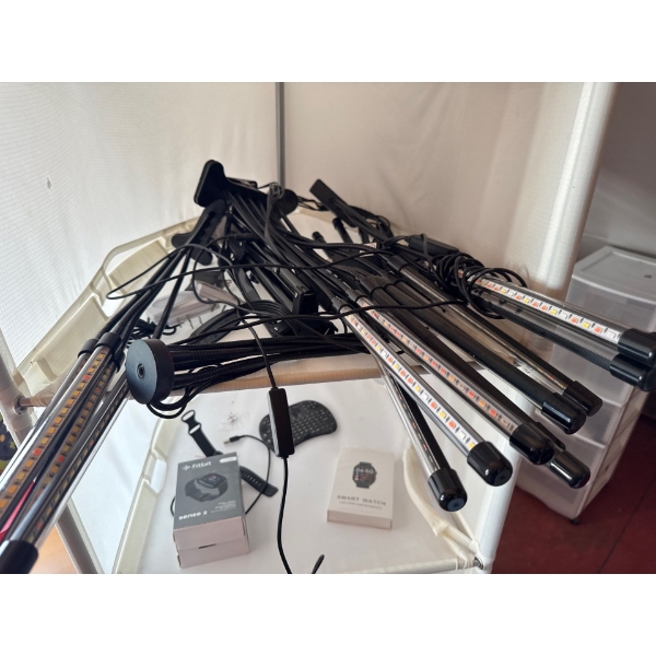  Indoor LED grow lights, specifically multi-head models designed to promote plant growth. 
Purpose: 