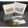 Image 1 : Collection Of Home Decor  Wall Art, Four Elephant Statues & Butchers Mat