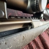 Image 20 : Ruger American bolt action rifle chambered in .243 Win, matte grey speckled synthetic stock, fluted 