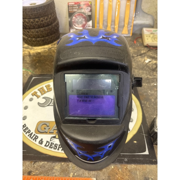 Auto darkening welding helmet, Chicago Welding Electric Systems. Like, brand new
