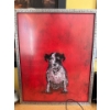 Image 1 :  "Small Dog" framed art print by British artist Sam Toft. 20x16