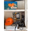 Image 2 : Still hardhat Dremel model 100 miscellaneous Skil saw boxes of paint cans and miscellaneous items al