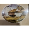 Image 2 :  vintage art print titled "Barn" signed by artist Gustave Wander. 