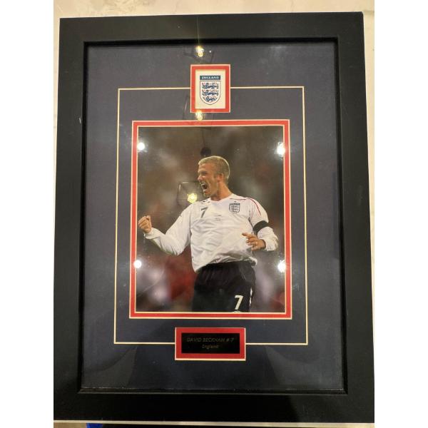 David Beckham, number seven, 16 X 21.