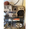 Image 2 :  Sears craftsman one horsepower air compressor twin cylinder with wheels gauges attachments works gr