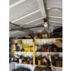 Image 4 : Shed contents all contents on right side of wall back shelving all contents, and left side of shed a