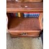 Image 2 : This is a vintage solid wood nightstand, possibly a Mid-Century Modern Roxton or Sprague & Carleton 