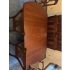 Image 4 :  dining table set is a traditional style furniture piece featuring a rich  solid cherry  and elegant