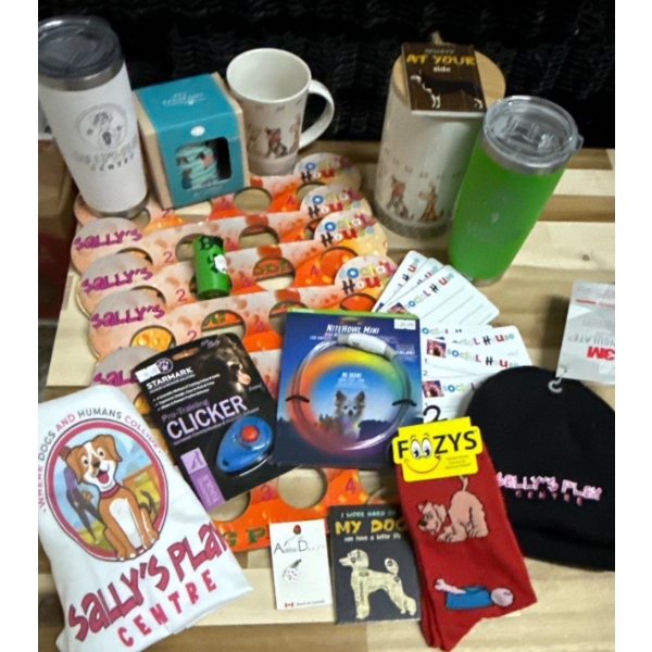 Assorted doggy puppy merchandise brand new from Sally’s play centre going out of business sale T-shi