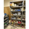 Image 1 : Metal shelving unit with 7 shelves, contents on shelving not included, it is 48in long, 9ft tall and