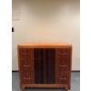 Image 1 :  Art Deco waterfall dresser, likely produced in the 1930s or 1940s. 